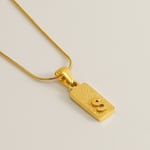 Gold color / 1 Piece Simple Series Hip-Pop/Rock Letter S Stainless Steel  Gold Color Unisex Pendant Necklaces Picture19